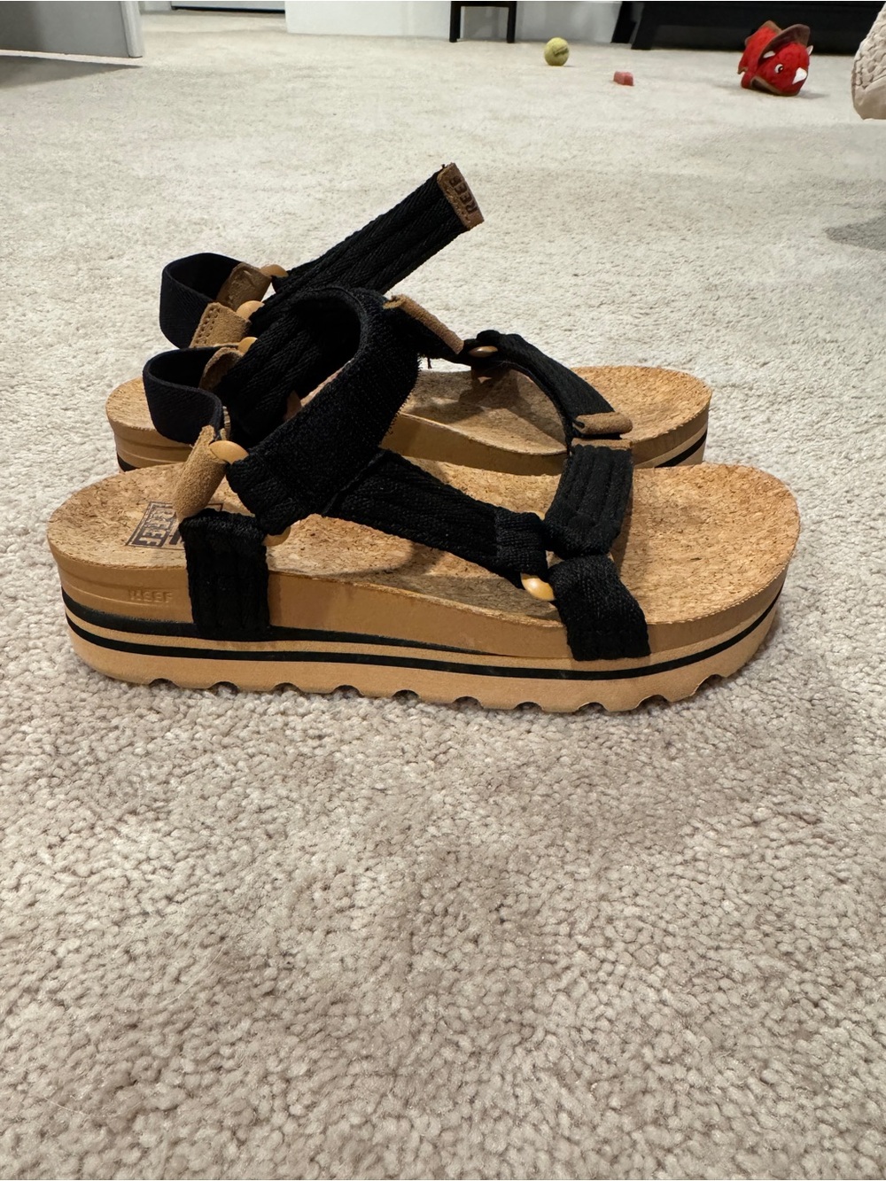 Reef black Platform Sandals